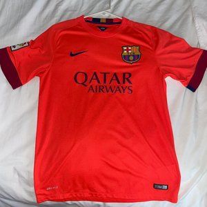 Nike FC Barcelona 14/15 Away Soccer Jersey - Mens Medium